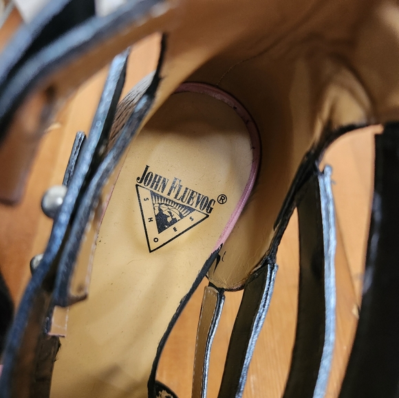 John Fluevog Bekkie Booties- OOAK custom painted. - Picture 6 of 9